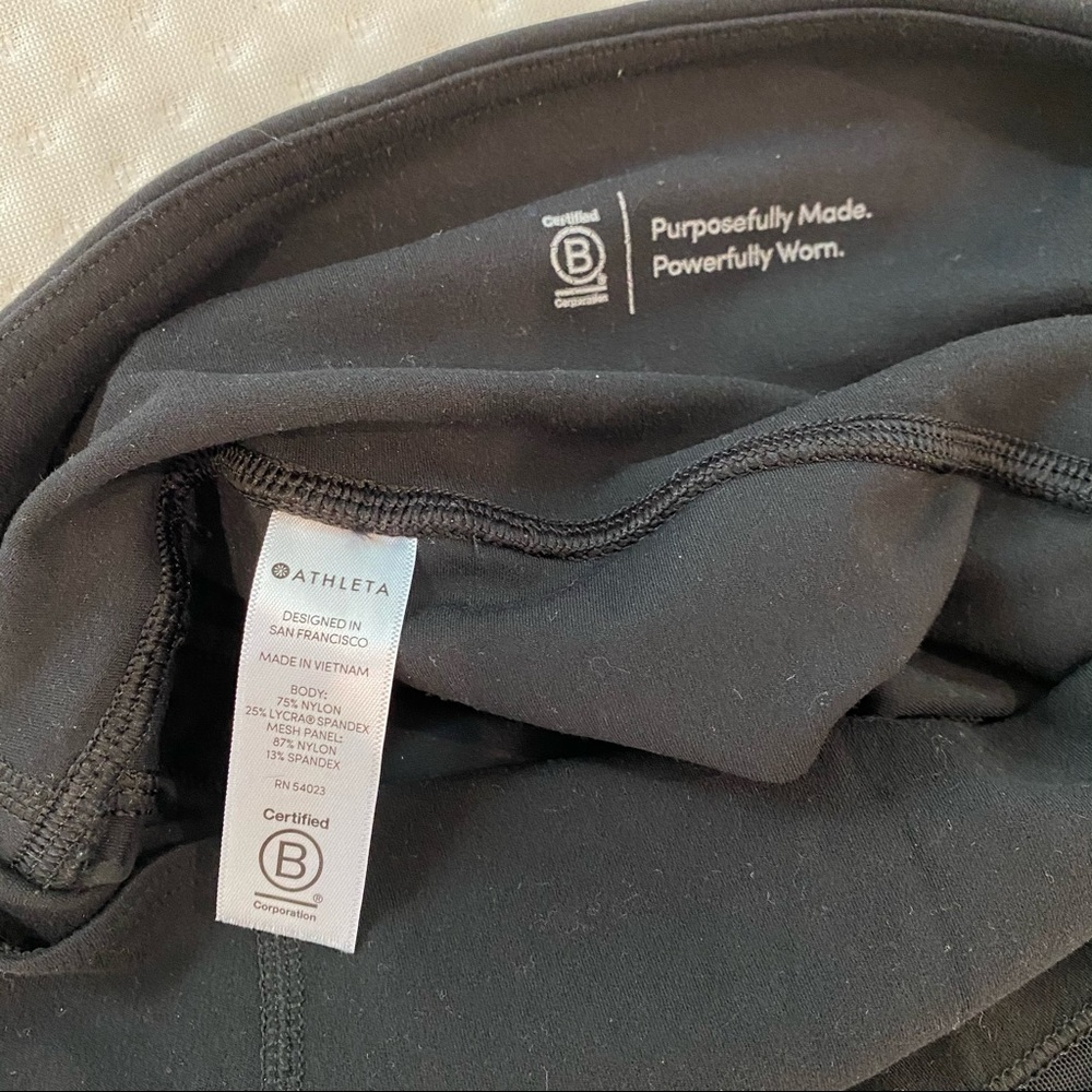 Athleta Yoga Mesh Leggings - XS Black - Picture 7 of 7